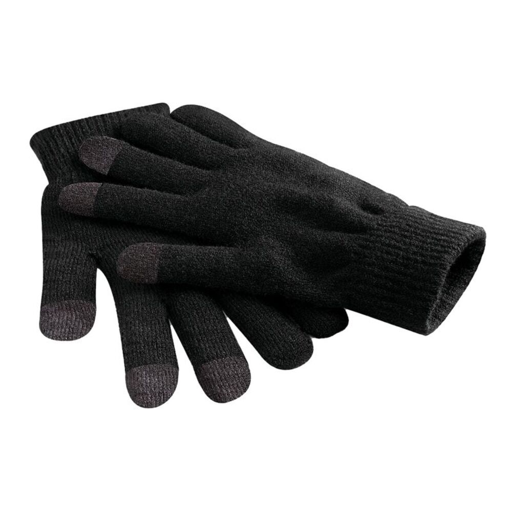 Beechfield Unisex Adult Touch Gloves / Black